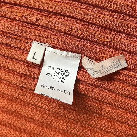 🔥lucien Daunois🔥 | Vintage orange knit beaded  zip up cardigan - Picture 9 of 10